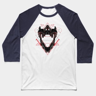 skull mouth Baseball T-Shirt